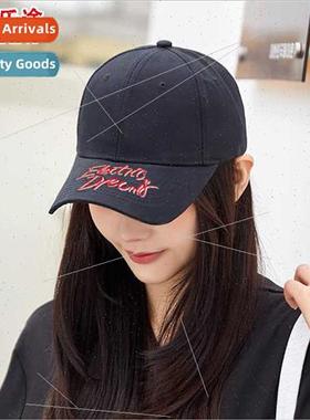 Spring Korean  Japanese simple embroidery letters duck tongu