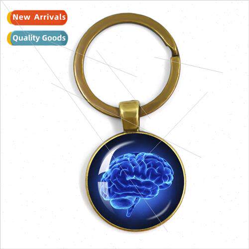 Personalised medical series keychain art pattern gemstone gl