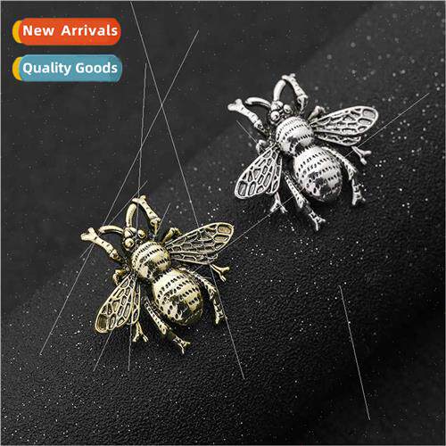 Vintage bee metal alloy pin buckle brooch fashion women jack