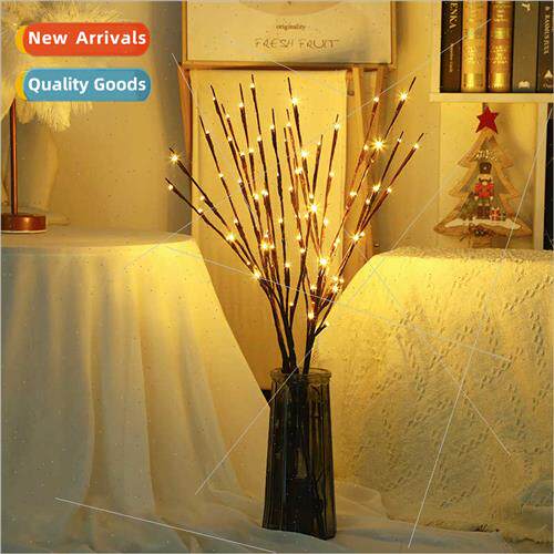 led bottle insert branch light room ambience arrangement vas