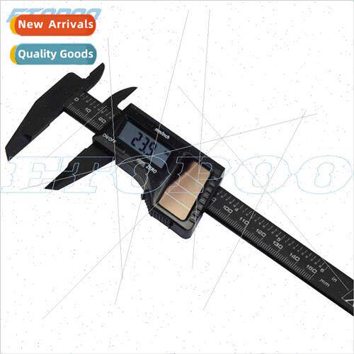 Temperament Black 150MM 0.1MM Solar Carbon Digal Calipers