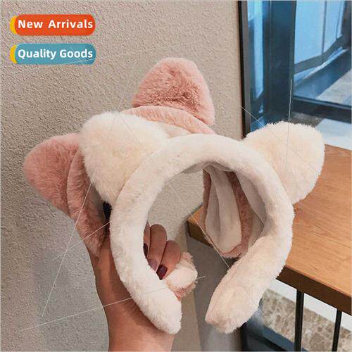 Hair bands 适用women wash face cat ears headband cute girl h