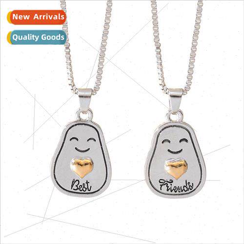 Best Friend Heart Necklace BFF Kids BFF Friendship Avocado P