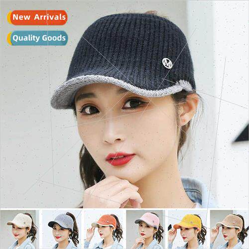 Autumn winter padded Korean  empty top hat female fashion ca