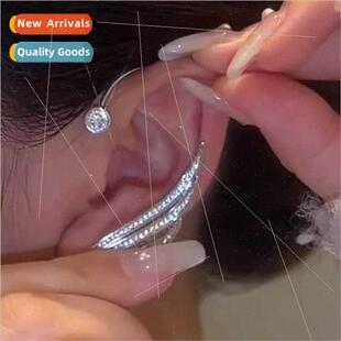 earrings hole sense wings whout ear zirconia angel set