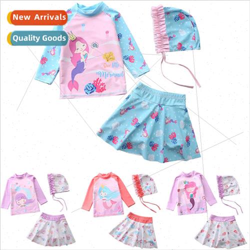 Children swimsu female spl lovely girl princess swimsu baby