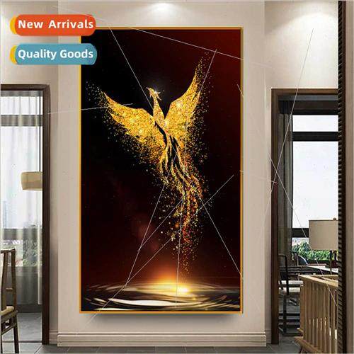 Diamond painting new DIY golden phoenix full round diamonds