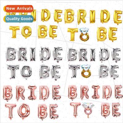 BRIDE TO BE diamond ring letter package aluminum film balloo