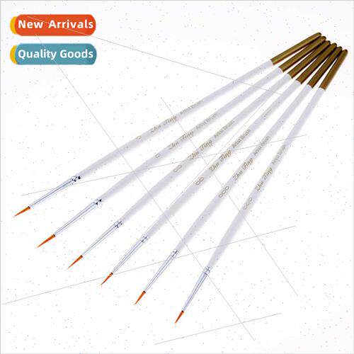 6pcs Nylon Hair Nail Art Hooking Pen Kids DIY Gouache Waterc