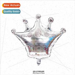 Film Medium Aluminum Crown Balloon Gold