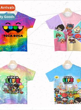 Kids Toca fe World 3D T Shirt Toddler Cartoon T-shirt Boys