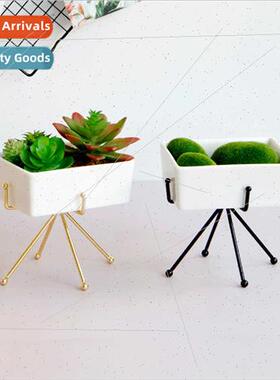 simple rectangular iron frame ceramic combination desktop su