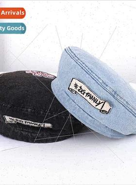 Japan new cowboy beret female lerary Arts obvious face small