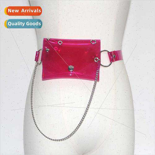 Transparent small bag female thin belt belt bag dress sub ac