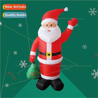 1.8m Inflatable Santa Claus gift bag luminous air model new