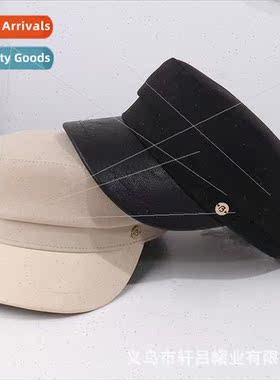 Spring Autumn retro matching flat cap female Brish casual fa