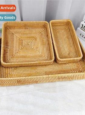 Vietnam rattan tray desktop storage basket woven storage bas