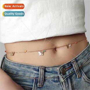 Europe ins fashion butterfly waist chain female summer popul