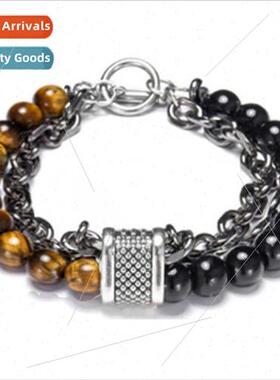 Europe Uned States frosted mapstone men bracelets beaded met