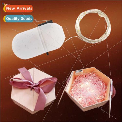 Open lid immediately light up gift box light good things hap