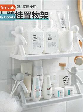 Bathroom bathroom shelf no punch toilet restroom sink suppli