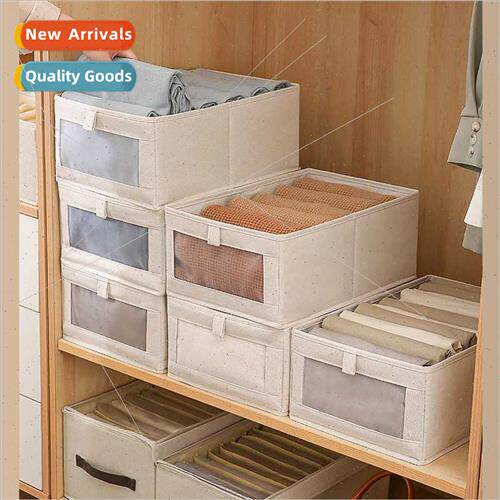 Clothes Storage Box Bedroom Fabric Large Organizer Wardrobe