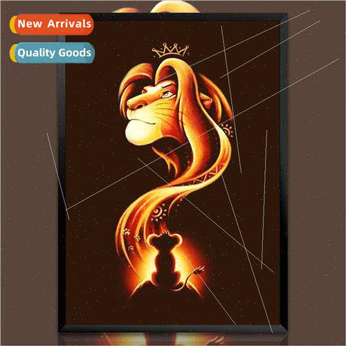 Diamond painting new lion king full diamond handmade sticker