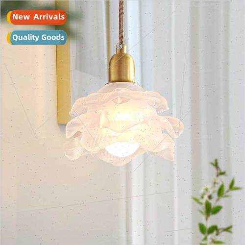 French brass dining room flower small chandelier simple ligh