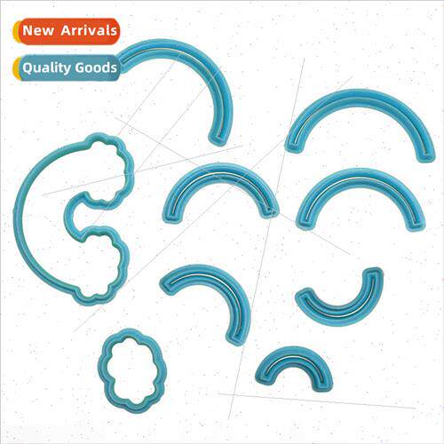 DIY Baking Tools Rainbow Clouds Plastic Cutting Moulds Flip
