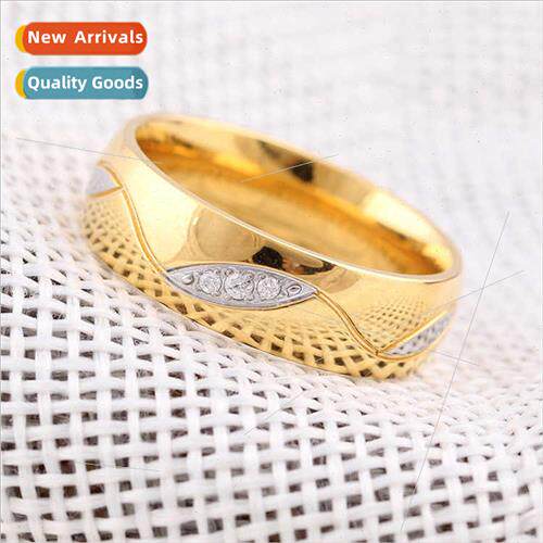 Korea Ins Fashion  Tanium Steel wh Leaves Couple Stainless S