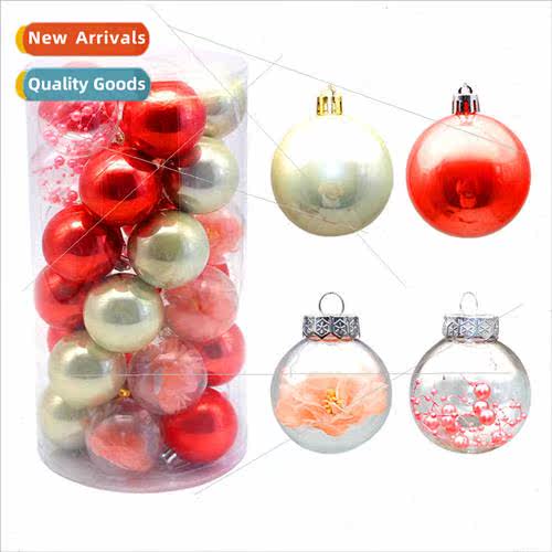 Christmas decoration supplies PET bucket painted Christmas b