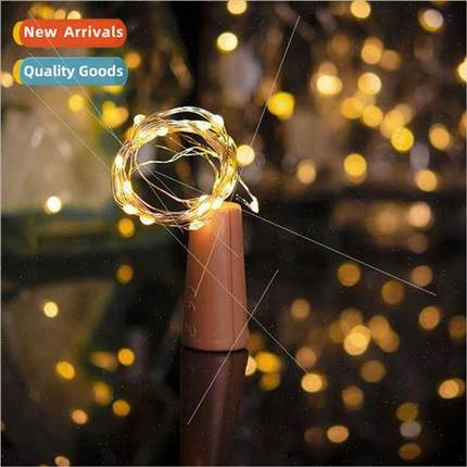 Cork ghts AG13 button battery led colorful lights Christmas