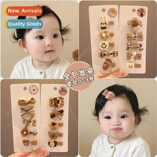girls cute wrap hurt not clips hair cloth full Baby