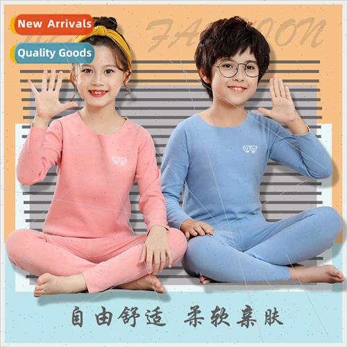 Children underwear set Slim boys warm long-sleeved su 2021 s