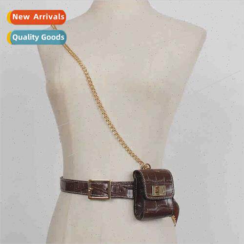 Fashion belt female decorative chain small waist bag dress s