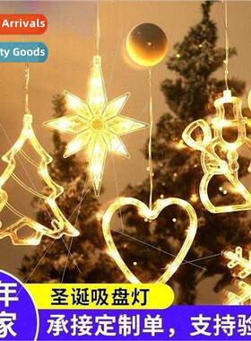 Christmas suction cup lights led santa christmas e decoratio