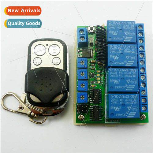 12V 4-Channel 433M Wireless Remote Control Swch RF Delay Rel