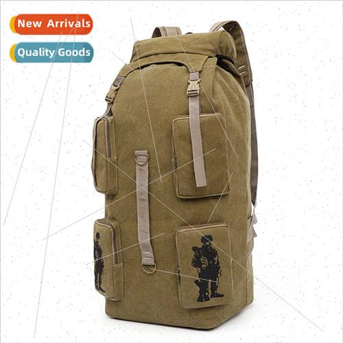 Canvas Shoulder Bag Large Capacy Outdoor Travel Bag Men Brea