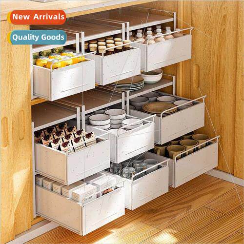 Kchen pull-out shelf spice rack microwave oven appliance org