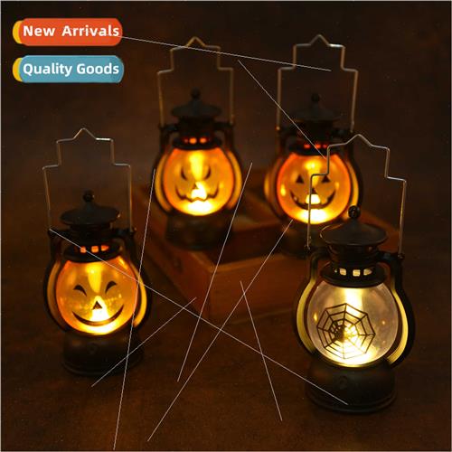 Halloween new portable lamp pumpkin lamp LED electronic lamp