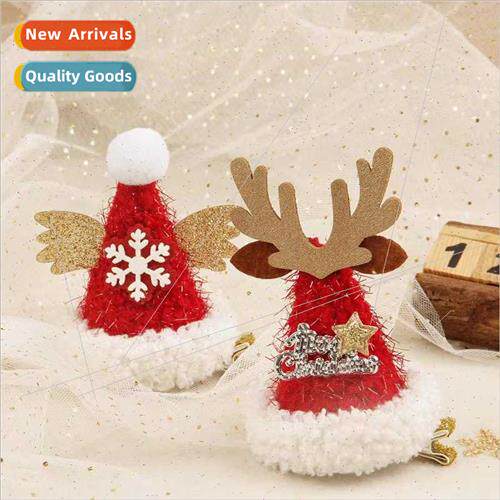 Creative new snowflake wings hair accessories bright velvet