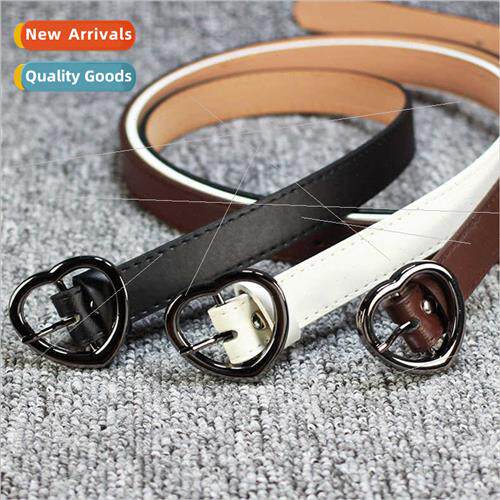 new decorative heart-shaped buckle ladies belt summer jeans