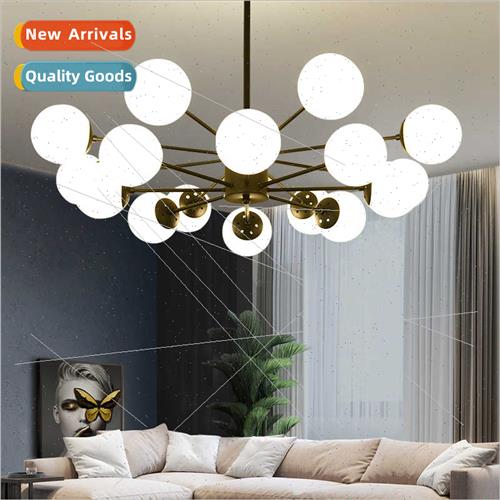 Scandinavian chandelier modern simple atmosphere gold living