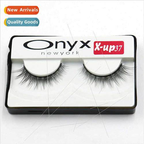 Xup37# Cross Eyelash Cotton Stem Eyelash Handmade Pair False