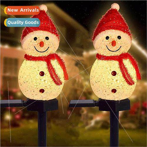 Solar Christmas Decoration ghts Snowman Modeling Outdoor Wat