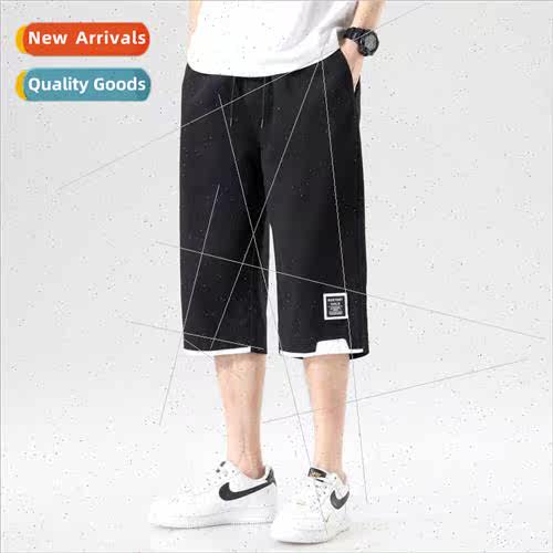 Large size men shorts 2023 summer new tide loose men sports