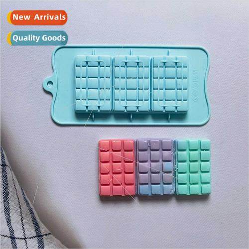 3 Connections Square Chocolate 463 licone Molds Cake Pudding