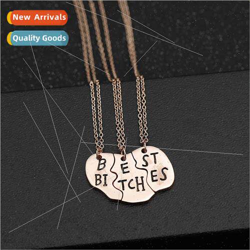 Europe jewelry best friend best friend three petal patchwork