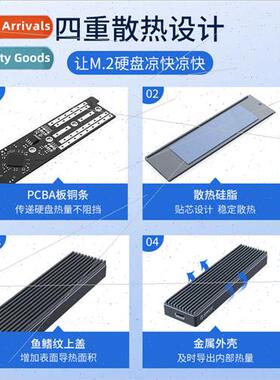 M2PJM Dual Protocol M.2 Hard Drive Enclosure NVME/NGFF Mobil