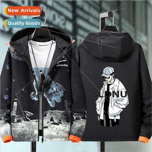 2021 new fall jacket astronaut print jacket men jacket sprin